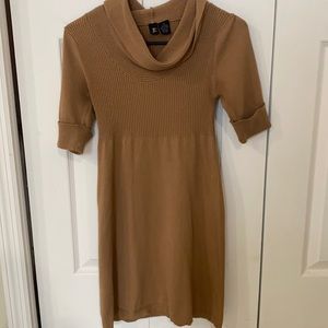 Tan sweater dress